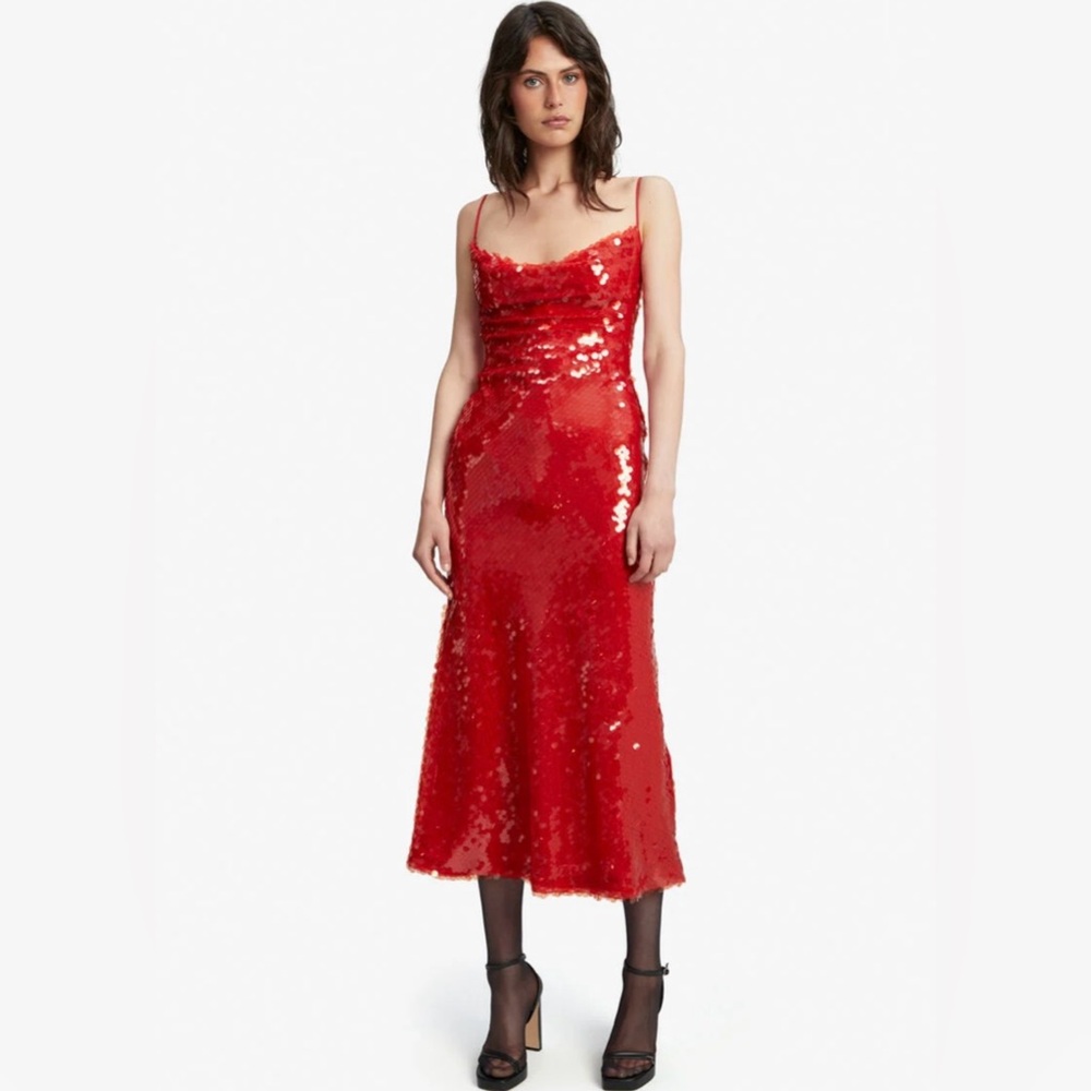 NWT Bardot Karina Sequin Maxi Dress